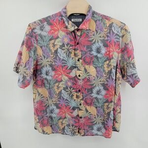 Tommy Bahama Floral Hawaiian Shirt Mens XXL Button Up Short Sleeve Multicolor